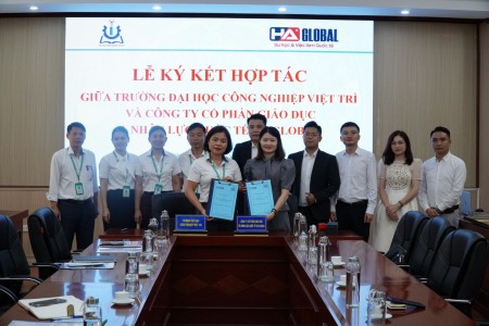 Trường Đại học Công nghiệp Việt Trì ký kết thỏa thuận hợp tác với Công ty cổ phần giáo dục và nhân lực quốc tế HA Global